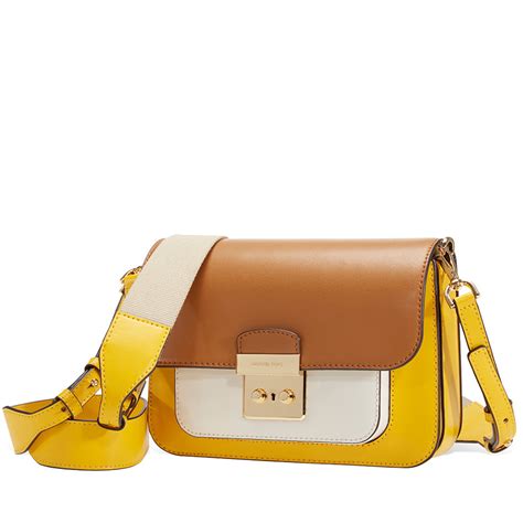 michael michael kors sloan editor color block leather shoulder bag|Michael Kors Sloan Editor Shoulder Bag .